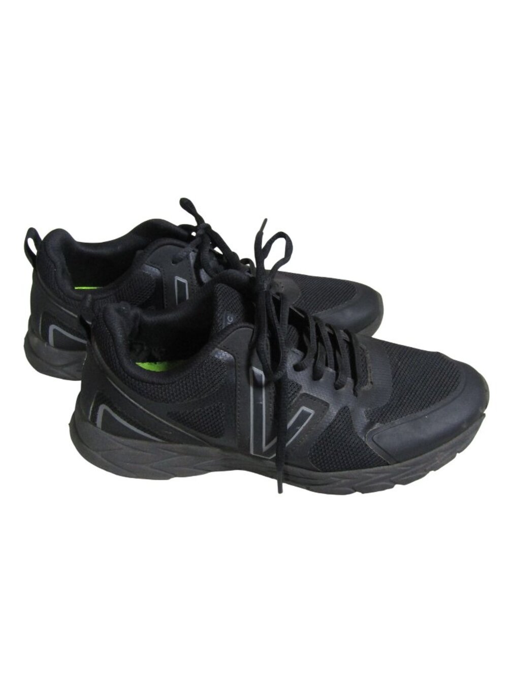 VIONIC MILES II Women 8.5 Black Orthotic Comfort Walking Sneakers Shoes 8.5 W